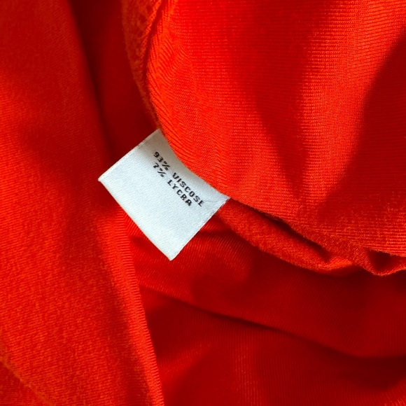 DVF Bentley Three-Quarter Sleeve Ruched Dress In Red Size S Designer Classic - Picture 10 of 14